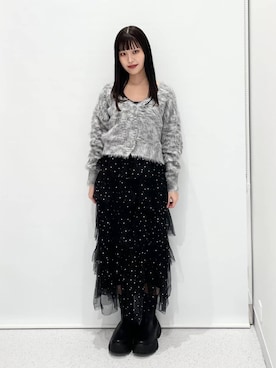 「FOREVER 21（フォーエバー トゥエンティーワン）のアイテム（シューズ）」を使った、マリナさん（レディース・156cm）の冬コーディネート