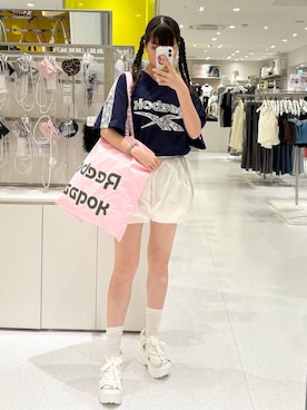 「FOREVER 21（フォーエバー トゥエンティーワン）のアイテム（シューズ）」を使った、マリナさん（レディース・156cm）の春コーディネート