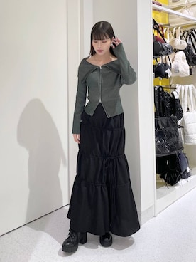 「FOREVER 21（フォーエバー トゥエンティーワン）のアイテム（シューズ）」を使った、マリナさん（レディース・156cm）の秋コーディネート