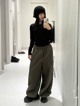 「FOREVER 21（フォーエバー トゥエンティーワン）のアイテム（パンツ）」を使った、マリナさん（レディース・156cm）の夏コーディネート