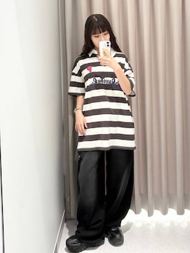 「FOREVER 21（フォーエバー トゥエンティーワン）のアイテム（パンツ）」を使った、マリナさん（レディース・156cm）の夏コーディネート