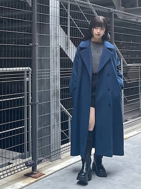 「FOREVER 21（フォーエバー トゥエンティーワン）のアイテム（シューズ）」を使った、マリナさん（レディース・156cm）の冬コーディネート