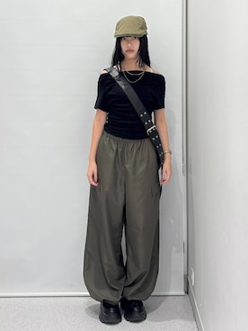 「FOREVER 21（フォーエバー トゥエンティーワン）のアイテム」を使った、マリナさん（レディース・156cm）の夏コーディネート