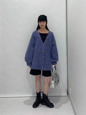 「FOREVER 21（フォーエバー トゥエンティーワン）のアイテム（帽子）」を使った、マリナさん（レディース・156cm）の秋コーディネート