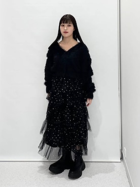 「FOREVER 21（フォーエバー トゥエンティーワン）のアイテム（シューズ）」を使った、マリナさん（レディース・156cm）の冬コーディネート