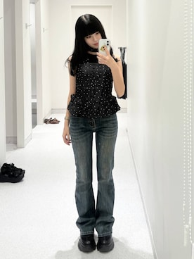 「アイテム（その他トップス）」を使った、マリナさん（レディース・156cm）の夏コーディネート