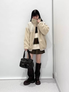 「FOREVER 21（フォーエバー トゥエンティーワン）のアイテム（シューズ）」を使った、マリナさん（レディース・156cm）の秋コーディネート