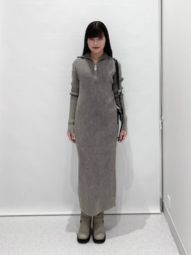 「FOREVER 21（フォーエバー トゥエンティーワン）のアイテム（ワンピース/ドレス）」を使った、マリナさん（レディース・156cm）の冬コーディネート