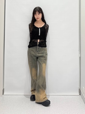 「FOREVER 21（フォーエバー トゥエンティーワン）のアイテム（パンツ）」を使った、マリナさん（レディース・156cm）の夏コーディネート