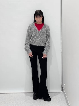 「FOREVER 21（フォーエバー トゥエンティーワン）のアイテム（パンツ）」を使った、マリナさん（レディース・156cm）の秋コーディネート