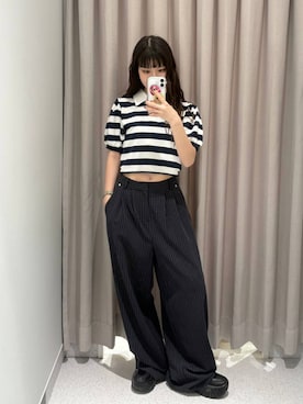 「FOREVER 21（フォーエバー トゥエンティーワン）のアイテム（パンツ）」を使った、マリナさん（レディース・156cm）の夏コーディネート