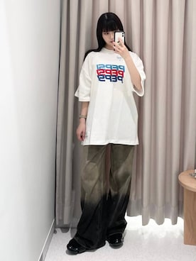 「FOREVER 21（フォーエバー トゥエンティーワン）のアイテム（パンツ）」を使った、マリナさん（レディース・156cm）の春コーディネート