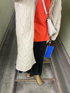 「chuclla（チュクラ）のアイテム（その他アウター）」を使った、Chiaki_170さん（レディース・170cm）の冬コーディネート