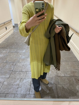 「MAISON SPECIAL（メゾンスペシャル）のアイテム（モッズコート）」を使った、Chiaki_170さん（レディース・170cm）の冬コーディネート