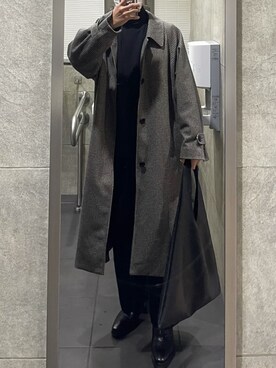 「Adoon plain（アドーンプレーン）のアイテム（バッグ）」を使った、ゆっけさん（メンズ・165cm）の春コーディネート