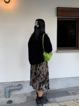 「SPINNS(スピンズ)のアイテム(バレッタ/ヘアクリップ)」を使った、사쿠라さん(レディース・157cm)の春コーディネート