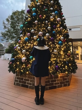 「Mila Owen」｜「アイテム（その他アウター）」を使った、사쿠라さん（レディース・157cm）の冬コーディネート