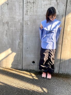 「LILY BROWN（リリーブラウン）のアイテム（トップス）」を使った、まゆぅさん（レディース・155cm）の春コーディネート