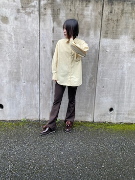 「earth music&ecology（アースミュージックアンドエコロジー）のアイテム」を使った、まゆぅさん（レディース・155cm）の秋コーディネート