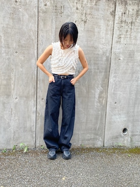 「COCO DEAL（ココディール）のアイテム」を使った、まゆぅさん（レディース・155cm）の夏コーディネート
