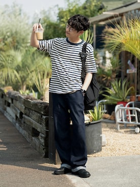 市川 昇さん(メンズ・169cm)の夏コーディネート