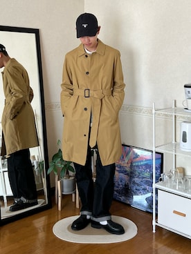 「アイテム（サンダル）」を使った、市川 昇さん（メンズ・169cm・20代）の冬コーディネート