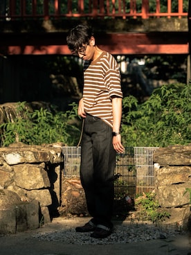 「アイテム（パンツ）」を使った、市川 昇さん（メンズ・171cm・20代）の夏コーディネート