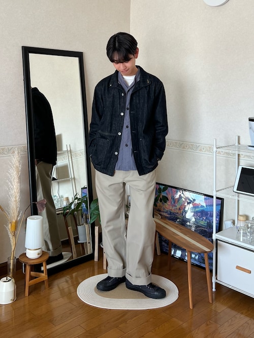 CANTON LIGHT DENIM BLACK（デニムジャケット）｜MHL.（エムエイチエル