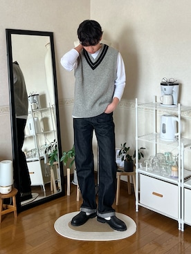 市川 昇さん（メンズ・171cm・20代）の秋コーディネート