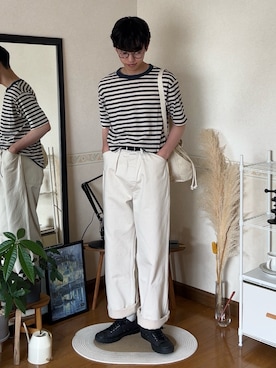 市川 昇さん(メンズ・169cm)の春コーディネート
