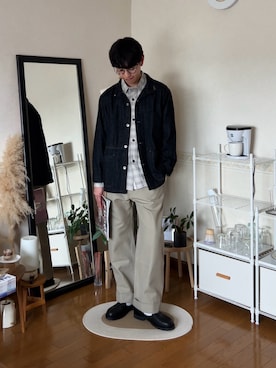 「アイテム（ジャケット/アウター）」を使った、市川 昇さん（メンズ・169cm）の秋コーディネート
