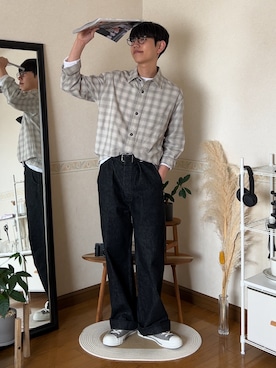 市川 昇さん（メンズ・169cm）の春コーディネート