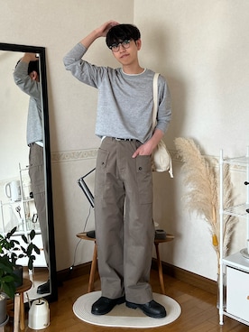 市川 昇さん（メンズ・169cm）の春コーディネート