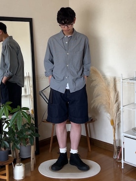 市川 昇さん（メンズ・169cm）の春コーディネート