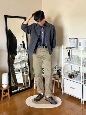 「アイテム（ブルゾン）」を使った、市川 昇さん（メンズ・171cm・20代）の夏コーディネート