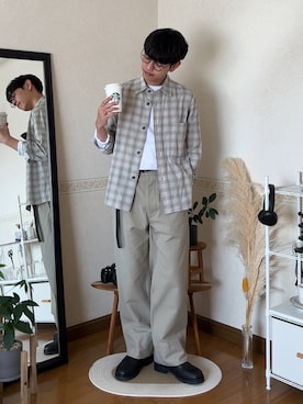 市川 昇さん（メンズ・169cm）の春コーディネート