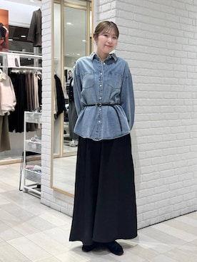 「GLOBAL WORK（グローバルワーク）のアイテム（バレエシューズ）」を使った、chiyuki.さん（レディース・168cm）の秋コーディネート