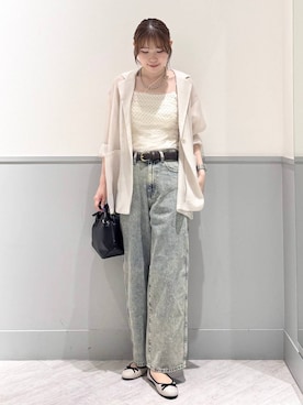 「GLOBAL WORK（グローバルワーク）のアイテム（テーラードジャケット）」を使った、chiyuki.さん（レディース・168cm）の秋コーディネート