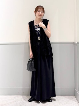 「アイテム（バンダナ/スカーフ）」を使った、chiyuki.さん（レディース・168cm・20代）の秋コーディネート