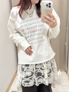「アイテム（その他トップス）」を使った、chiyuki.さん（レディース・168cm・20代）の秋コーディネート