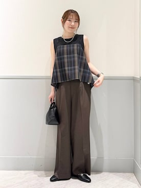 「GLOBAL WORK（グローバルワーク）のアイテム（キャミソール）」を使った、chiyuki.さん（レディース・168cm）の秋コーディネート
