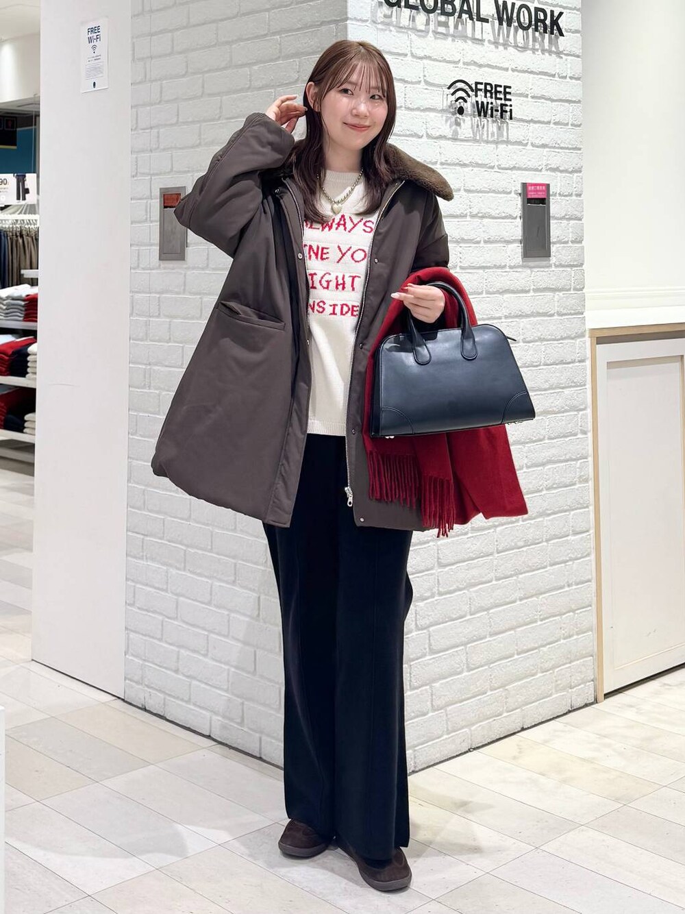MATINEE LINE/2WAYサーマルコート/606805を使った人気ファッション 