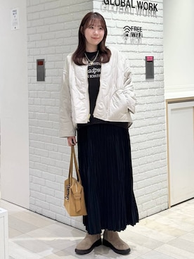 「アイテム（スカート）」を使った、chiyuki.さん（レディース・168cm・20代）の秋コーディネート