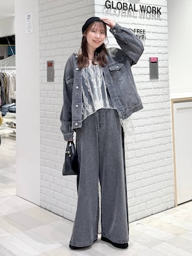 「アイテム（その他トップス）」を使った、chiyuki.さん（レディース・168cm・20代）の秋コーディネート
