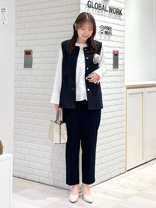 ツイードペプラムジレ/591837（その他アウター）｜GLOBAL WORK