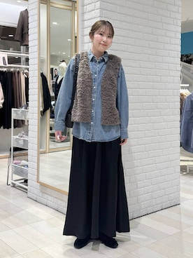 「GLOBAL WORK（グローバルワーク）のアイテム（バレエシューズ）」を使った、chiyuki.さん（レディース・168cm）の秋コーディネート