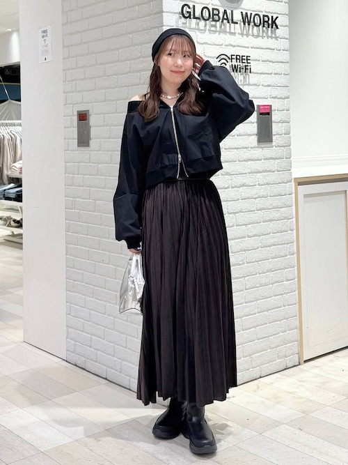 MATINEE LINE/レザーライクプリーツスカート/583858（スカート