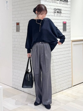 「アイテム（トートバッグ）」を使った、chiyuki.さん（レディース・168cm・20代）の秋コーディネート