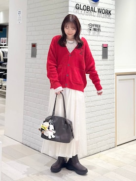 「アイテム（キーホルダー）」を使った、chiyuki.さん（レディース・168cm）の秋コーディネート