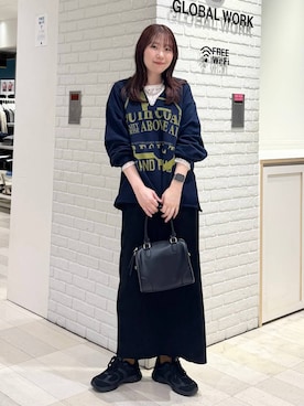 「アイテム（ボストンバッグ）」を使った、chiyuki.さん（レディース・168cm）の秋コーディネート